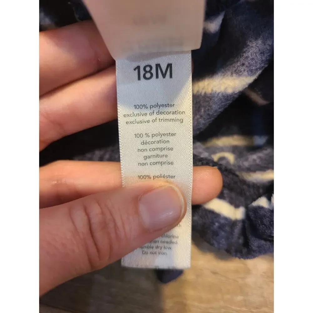 Child of mine by Carters 18 month blue and white striped jogger pants